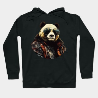 Cool Animals: Cartoon Vintage Funny Cool Panda Hoodie